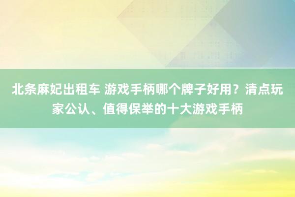 北条麻妃出租车 游戏手柄哪个牌子好用？清点玩家公认、值得保举的十大游戏手柄