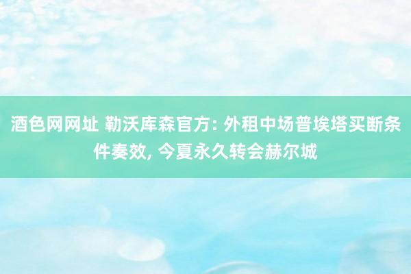 酒色网网址 勒沃库森官方: 外租中场普埃塔买断条件奏效， 今夏永久转会赫尔城