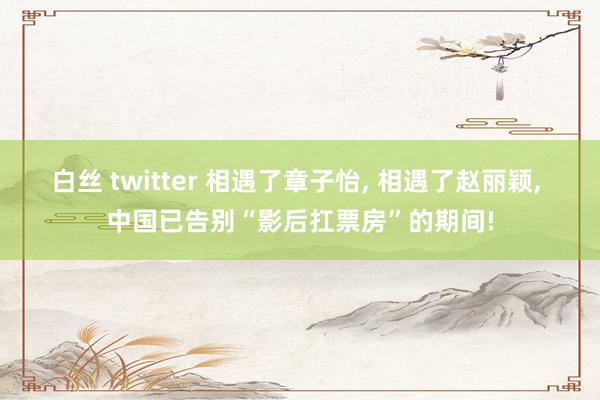 白丝 twitter 相遇了章子怡， 相遇了赵丽颖， 中国已告别“影后扛票房”的期间!